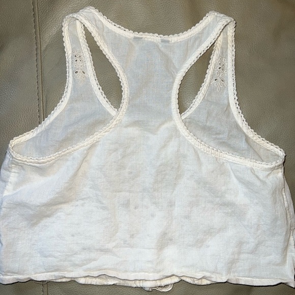 American Eagle Boho Lace Racerback Crop Top XS - Picture 4 of 5